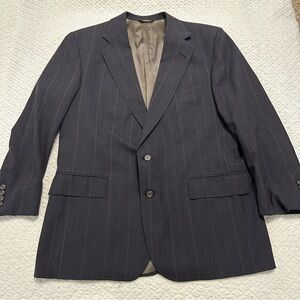 Vintage Polo University Club Ralph Lauren Pure Wool Striped Blazer Men’s
